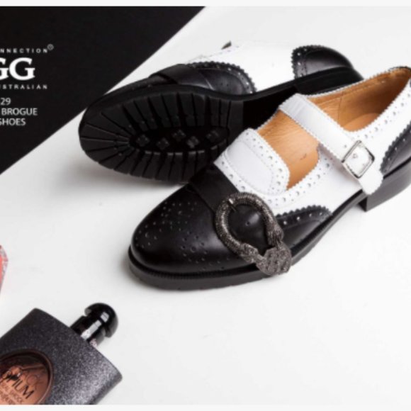 BNWT UGG Leather OZWEAR MILA BROGUE MONK shoes - Picture 7 of 9